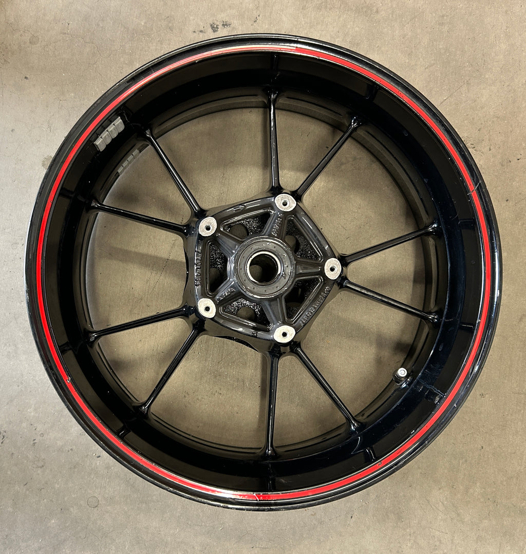 2009-2014 BMW S1000RR BLACK REAR WHEEL RIM (53711760)