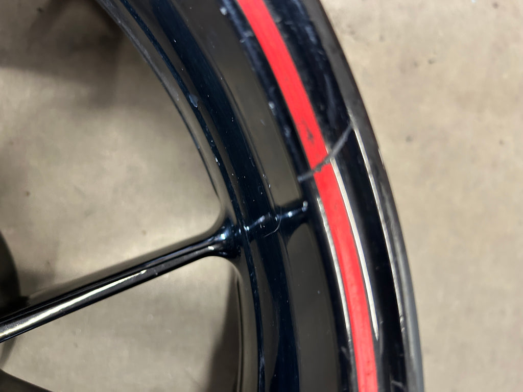 2009-2014 BMW S1000RR BLACK REAR WHEEL RIM (53711760)