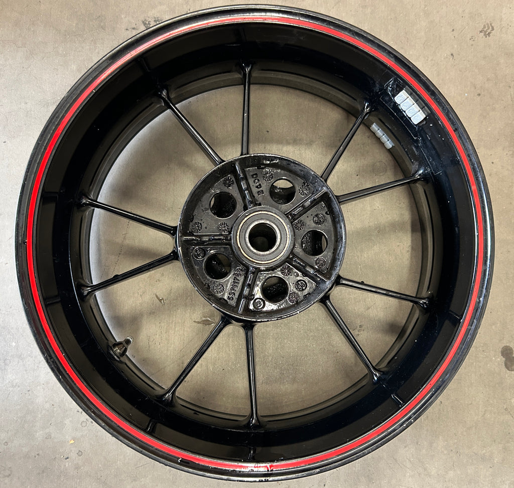 2009-2014 BMW S1000RR BLACK REAR WHEEL RIM (53711760)