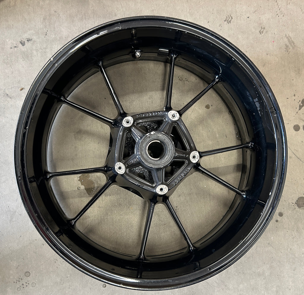 2009-2014 BMW S1000RR BLACK REAR WHEEL RIM (53711760)
