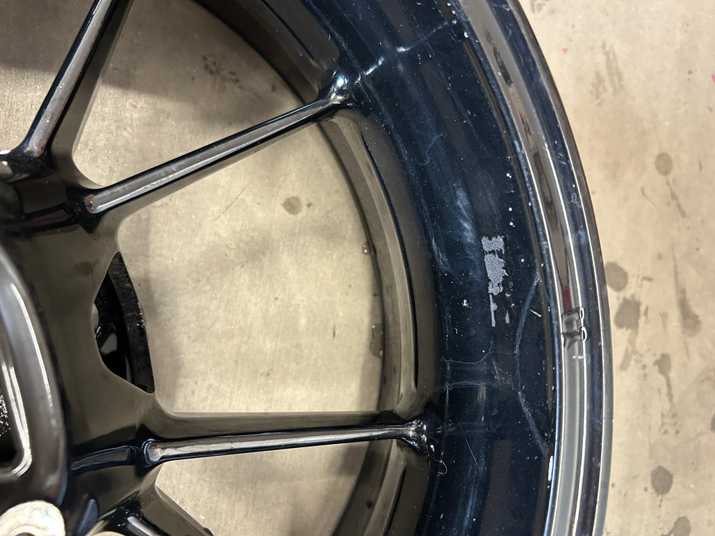 2009-2014 BMW S1000RR BLACK REAR WHEEL RIM (53711760)
