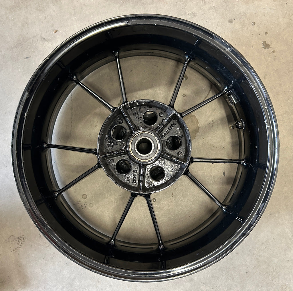 2009-2014 BMW S1000RR BLACK REAR WHEEL RIM (53711760)