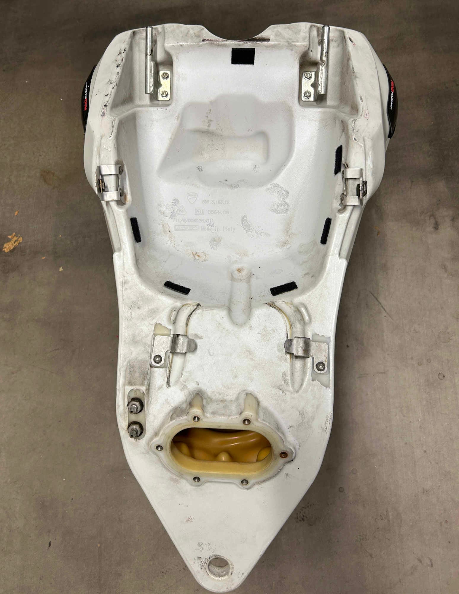 Ducati 848 1098 1198 OEM Fuel Tank White 2008-2013