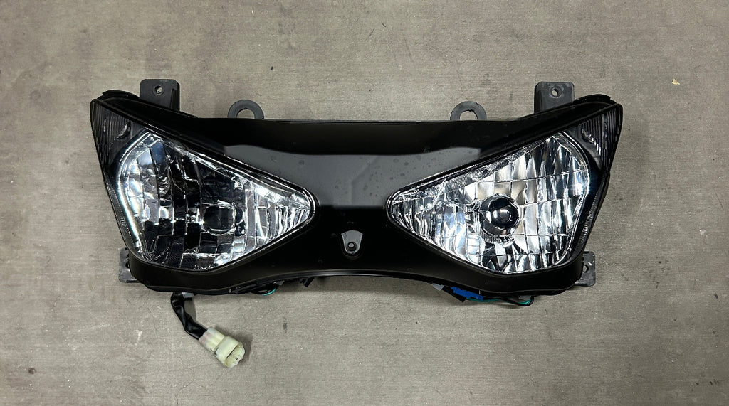 03-04 Kawasaki Ninja ZX6R 636 ZX-6R Headlights Headlight 2003-2004