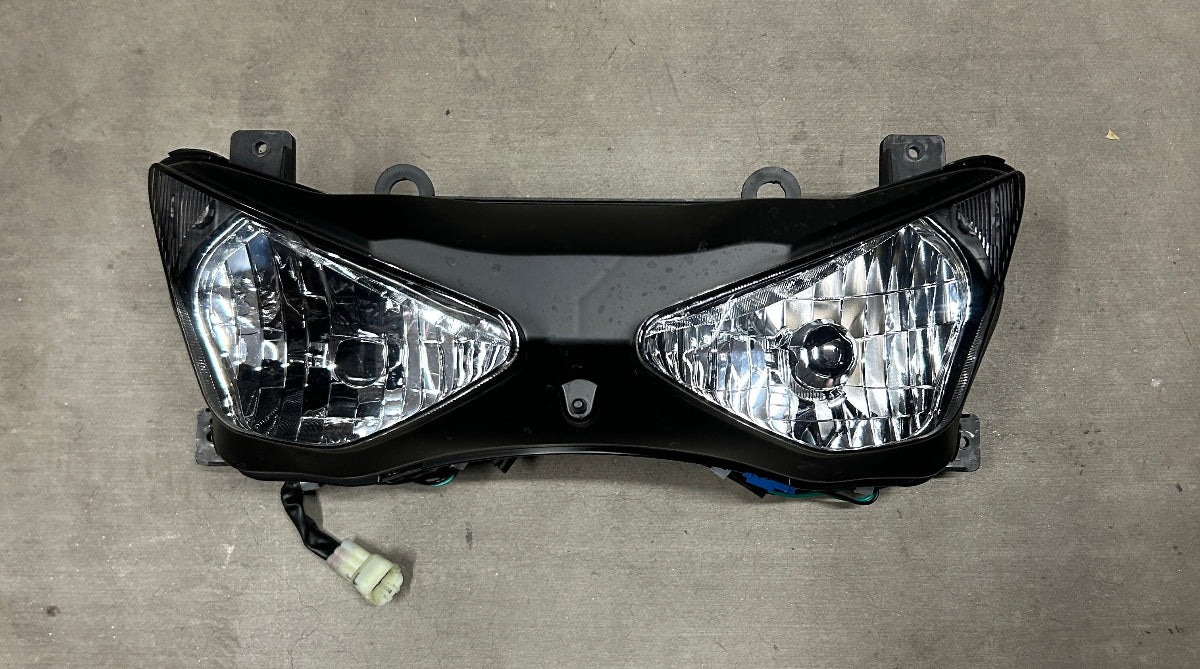 03-04 Kawasaki Ninja ZX6R 636 ZX-6R Headlights Headlight 2003-2004