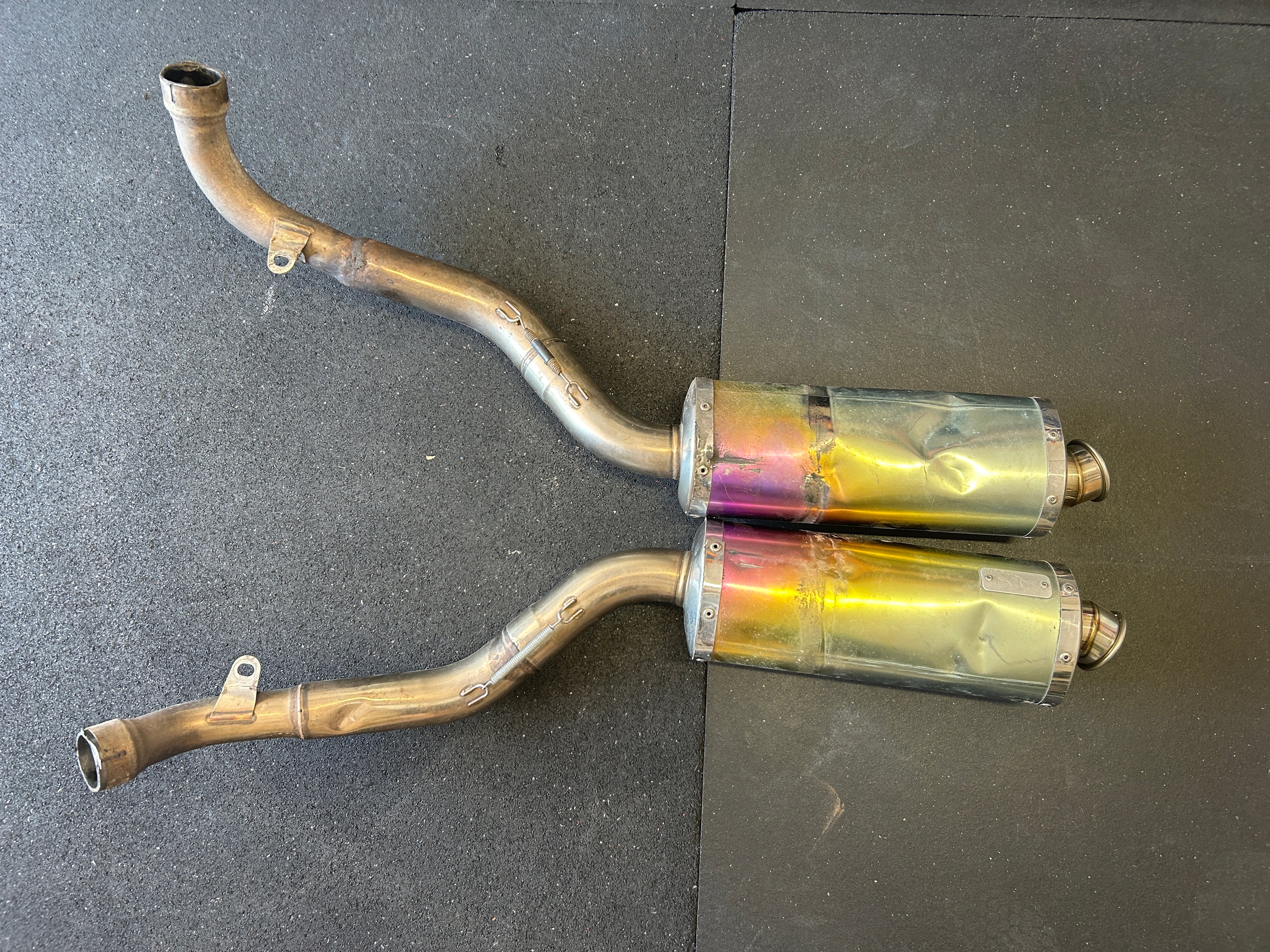 Honda RC51 RVT1000R Moriwaki Zero High Mount Titanium exhaust SP1 00-01