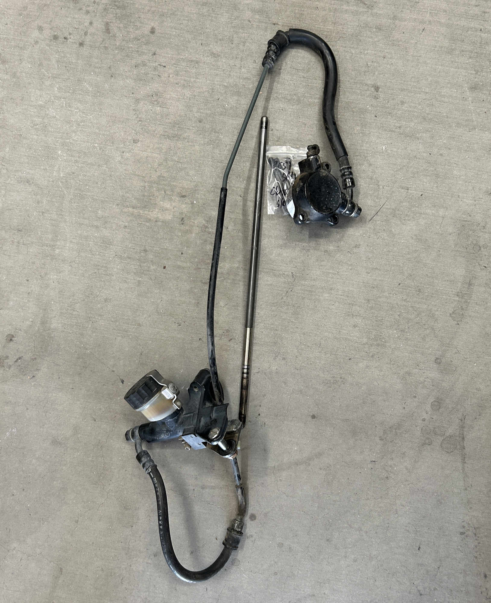 Honda RC51 RVT1000R Clutch Master Slave Cylinder Pushrod Rod complete OEM 00-06