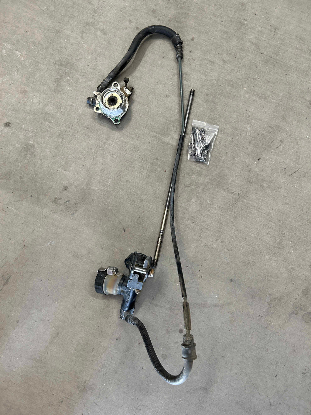 Honda RC51 RVT1000R Clutch Master Slave Cylinder Pushrod Rod complete OEM 00-06