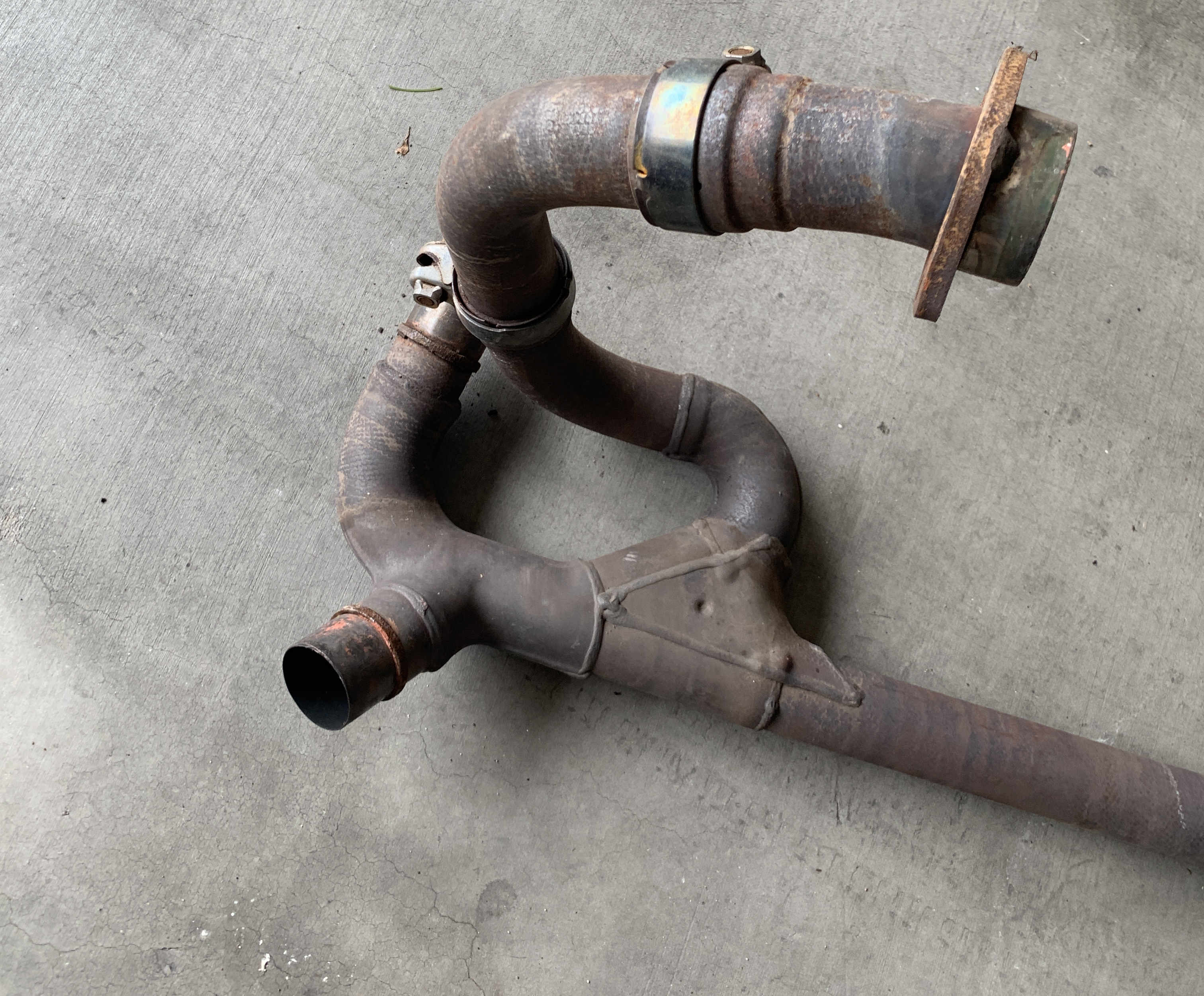 00-01 Honda RC51 RVT1000R SP1 Exhaust Header Mid Pipe Collector OEM