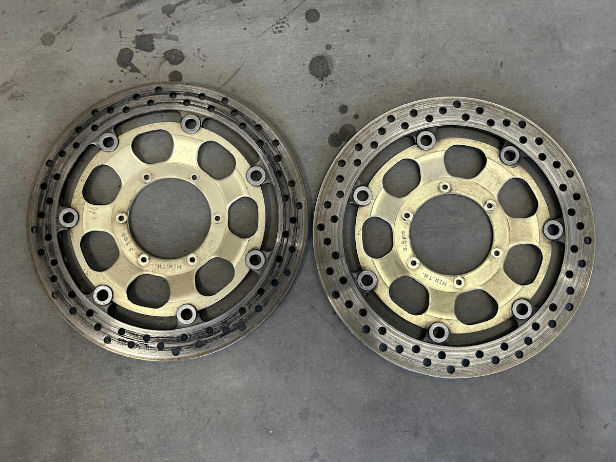 HONDA RC51 RVT1000R SP1 OEM FRONT BRAKE DISCS ROTORS 00-01